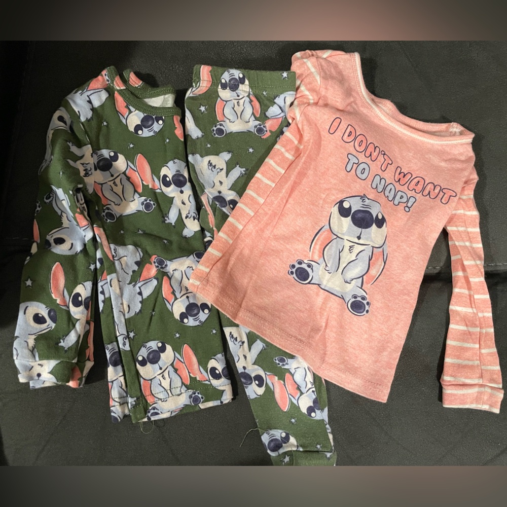 Disney Stitch 3-Piece Pajama set 2T